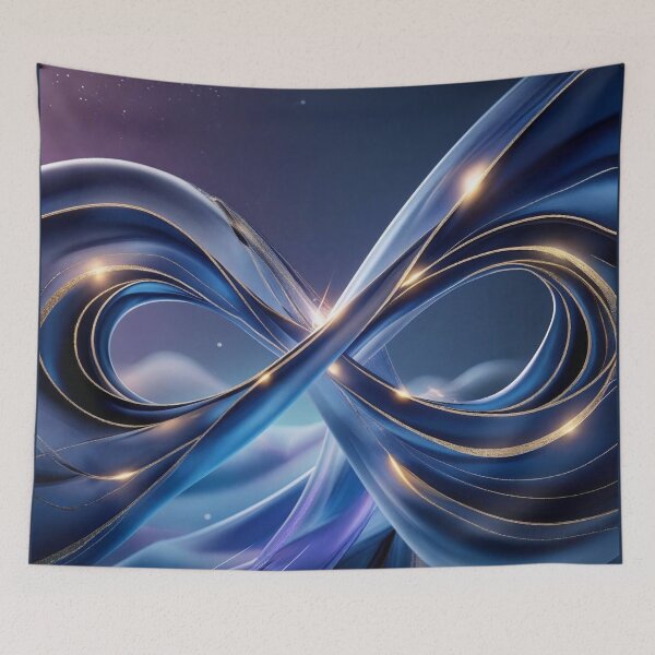 Item preview, Eternal Flow Infinite Motion Design – Divine Energy Continuity Abstract designed and sold by ArtivaNest.