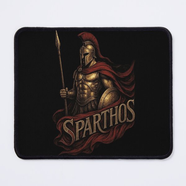 Item preview, Sparthos Spartan Warrior Design, Ancient Greek Soldier Shirt, Spartan Helmet, 300 Sparta, Greek Warrior, Battle Shield, Warrior Gift designed and sold by Typologystudios.