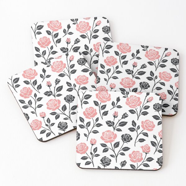 Item preview,  Pink and black rose pattern designed and sold by uunaa.