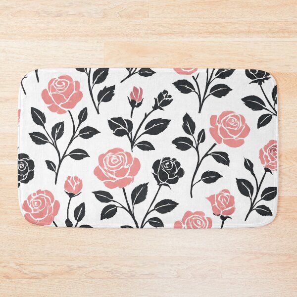 Item preview,  Pink and black rose pattern designed and sold by uunaa.