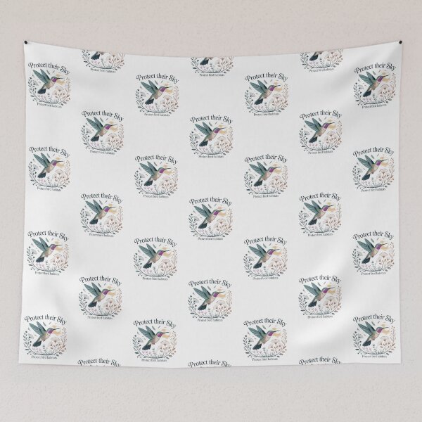 Item preview, Protect Their Sky Hummingbird T-Shirt – Bird Conservation Nature Design for Wildlife Lovers & Eco Friendly Gift Buyers designed and sold by GemBob Creations.