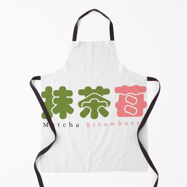 Item preview, Strawberry matcha Japanese kanji designed and sold by Niji Hibana.