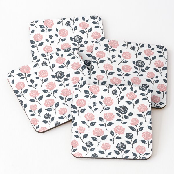 Item preview,  Pink and black rose pattern designed and sold by uunaa.