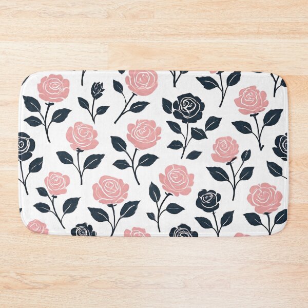 Item preview,  Pink and black rose pattern designed and sold by uunaa.