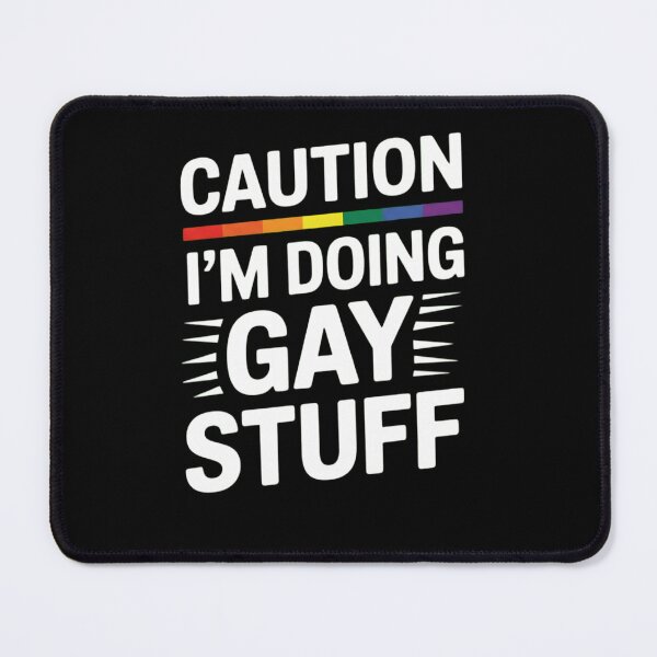 Item preview, Caution I'm Doing Gay Stuff Funny LGBTQ Pride Statement designed and sold by haitrieuic96.