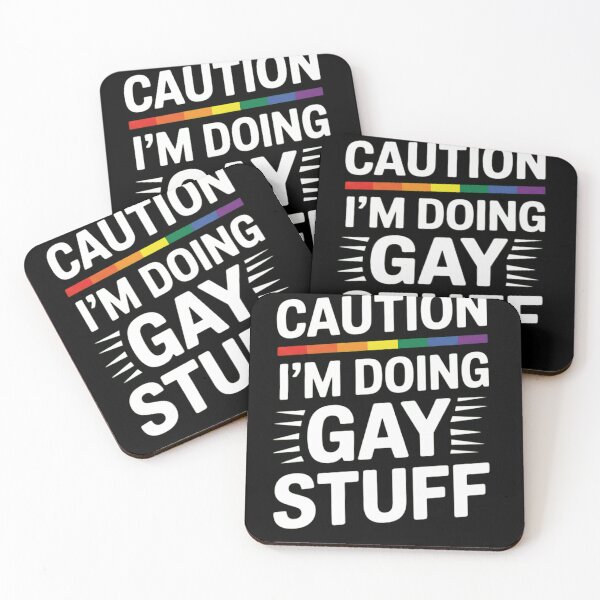 Item preview, Caution I'm Doing Gay Stuff Funny LGBTQ Pride Statement designed and sold by haitrieuic96.