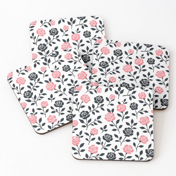 Item preview, Pink and black rose pattern designed and sold by uunaa.