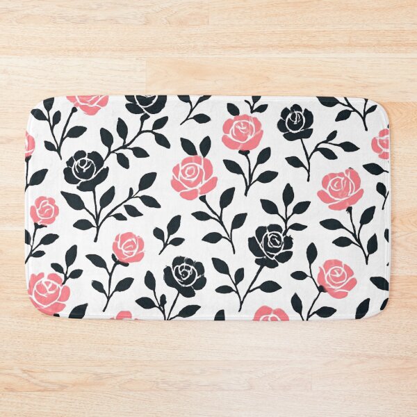 Item preview, Pink and black rose pattern designed and sold by uunaa.