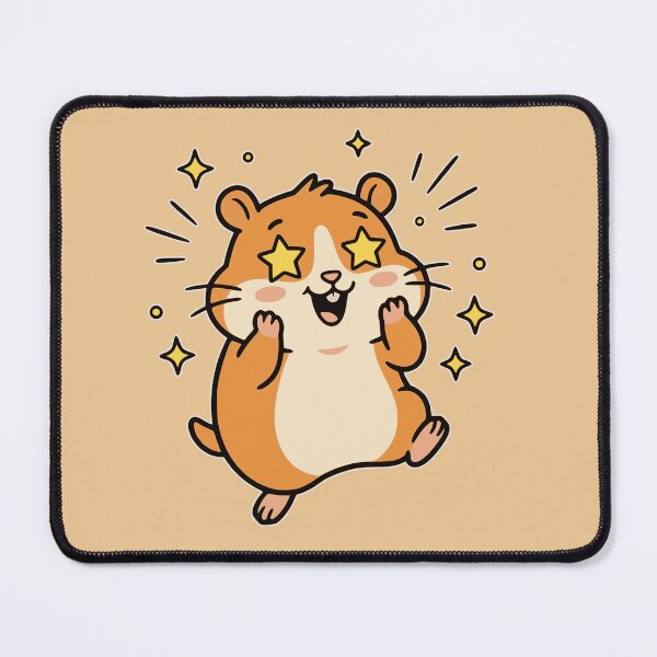 Item preview, Starry-eyed Happy Hamster  designed and sold by PragmaticP.