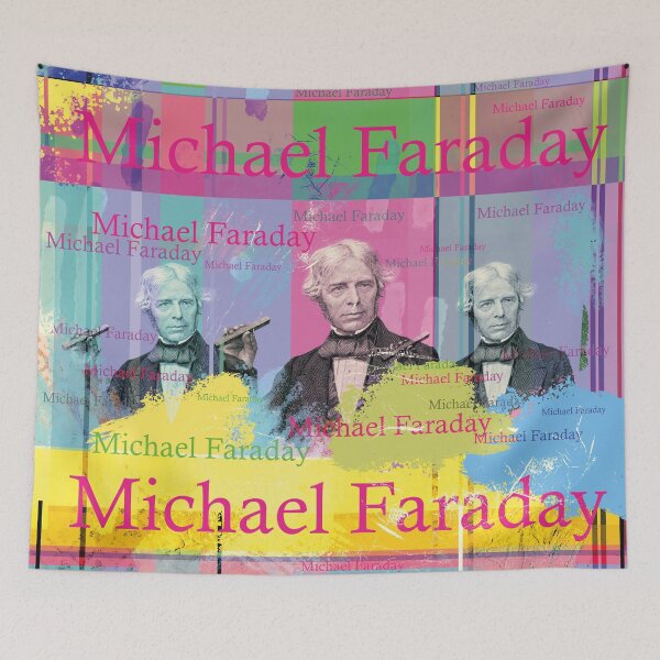 Item preview, Michael Faraday, pioneer of electromagnetism, Pop Art Design designed and sold by Mauswohn.