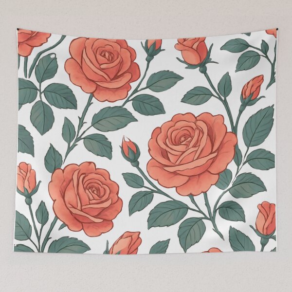 Item preview,  Red rose pattern designed and sold by uunaa.