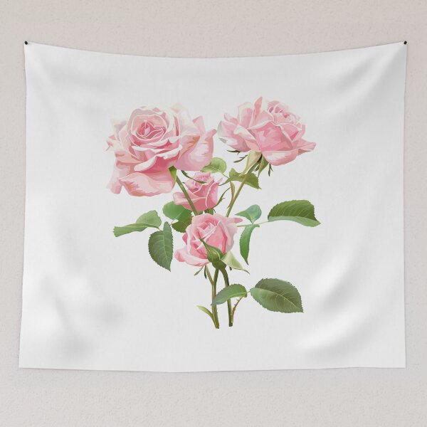 Item preview, Soft Pink Rose Bouquet - Elegant Romantic Floral Art Print designed and sold by DesignArtist.ia.