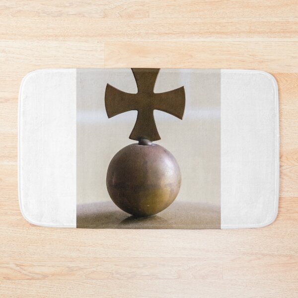 Item preview, Bronze Orb and Cross Finial Symbol of Religious Authority on Crown — Close-Up Detail designed and sold by Nmallia.