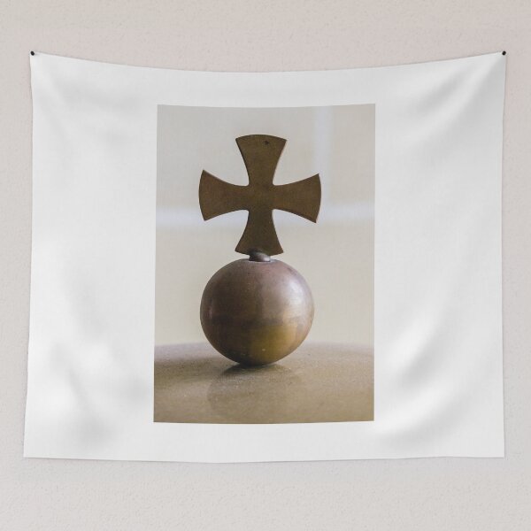Item preview, Bronze Orb and Cross Finial Symbol of Religious Authority on Crown — Close-Up Detail designed and sold by Nmallia.