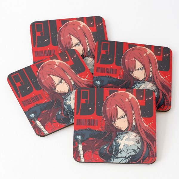 Item preview, Crimson Armor Anime Warrior Girl – Red Hair Sword Fighter | Dark Fantasy Manga Style designed and sold by Dyan4.