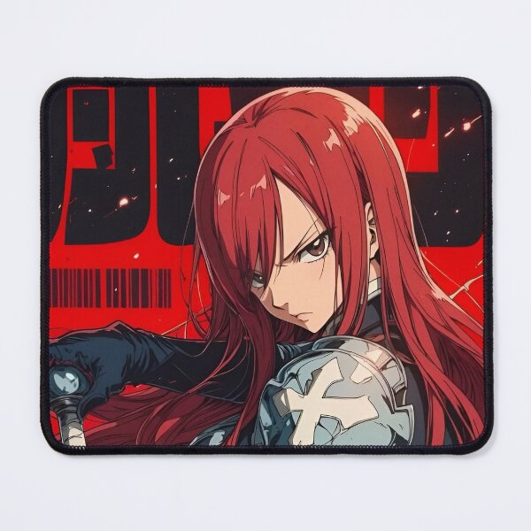 Item preview, Crimson Armor Anime Warrior Girl – Red Hair Sword Fighter | Dark Fantasy Manga Style designed and sold by Dyan4.