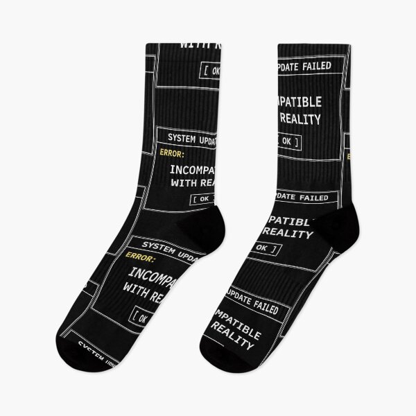 Item preview, System Update Failed – Incompatible With Reality | Retro Computer Error Humor designed and sold by Mad Factory Designs.