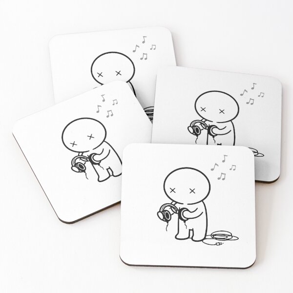 Item preview, Sad Character with Broken Headphones designed and sold by Hoffmann-Shop.