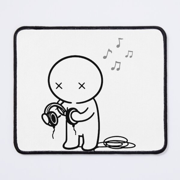 Item preview, Sad Character with Broken Headphones designed and sold by Hoffmann-Shop.