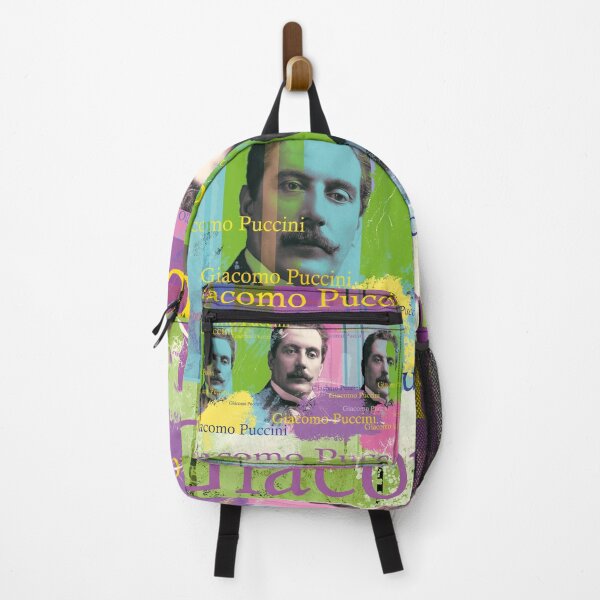 Item preview, Giacomo Puccini, opera legend as a colorful pop art collage designed and sold by Mauswohn.