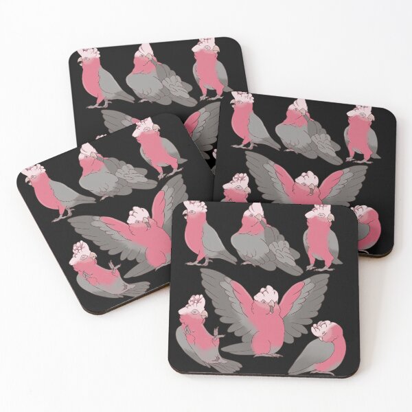 Item preview, Cute Galah Cockatoo Multi-Pose Collection - Pink Parrot Art designed and sold by haitrieuic96.