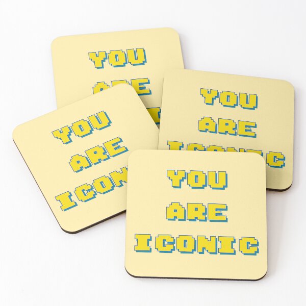 Item preview, You Are Iconic – Retro Pixel Typography Motivational Design designed and sold by ScrubsNStrokes.