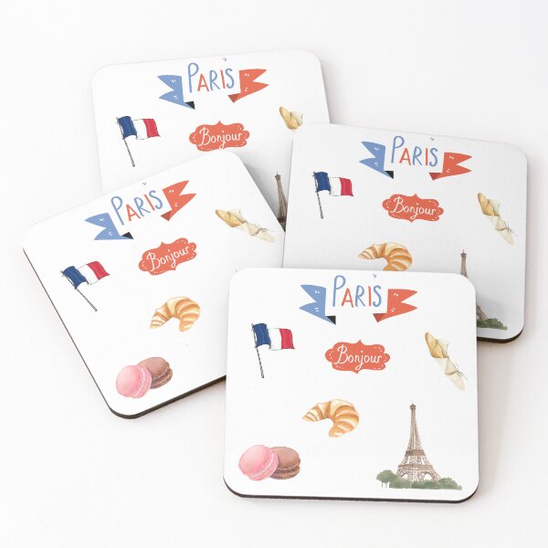 Item preview, Paris Romance Watercolor Sticker Sheet designed and sold by SaturnStudioart.