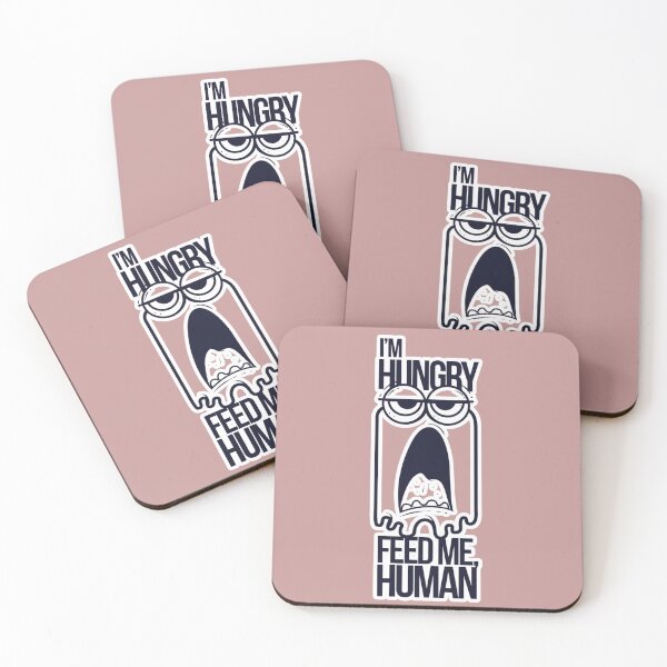 Item preview, I'm Hungry Feed Me Human Funny Monster Food Humor Sticker designed and sold by Venicia1.