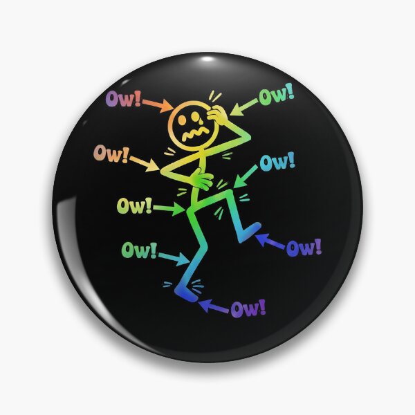 Item preview, Chronic Pain Warrior Rainbow Stickman - Everything Hurts Ow! designed and sold by haitrieuic96.