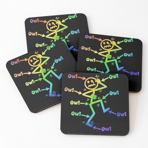 Item preview, Chronic Pain Warrior Rainbow Stickman - Everything Hurts Ow! designed and sold by haitrieuic96.