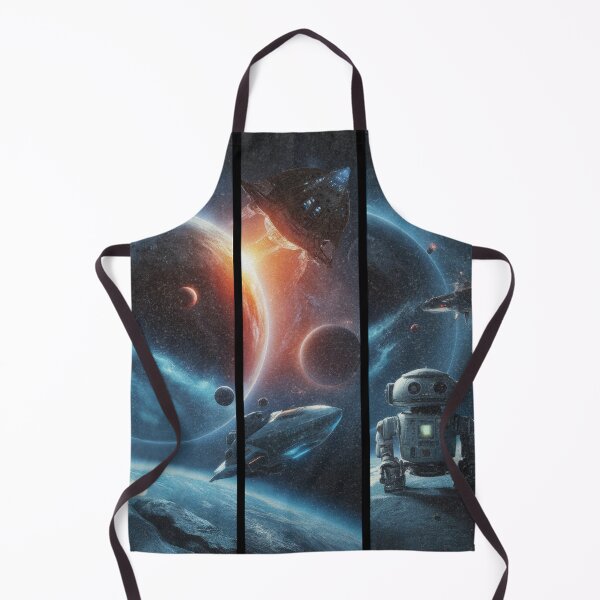 Item preview, Space Robot & Spaceship Galaxy Adventure | Sci-Fi Cosmic Design designed and sold by SkymarArt.
