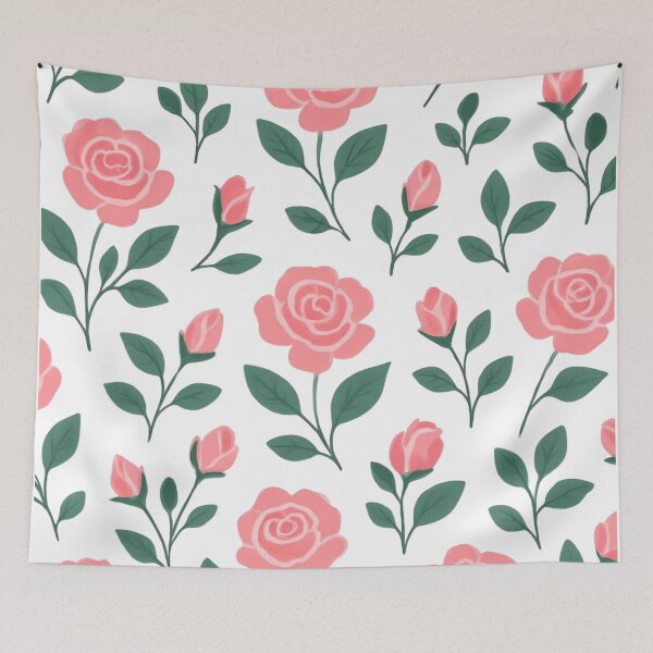 Item preview, Pink rose pattern designed and sold by uunaa.