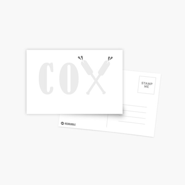 Cox Oars Postcard