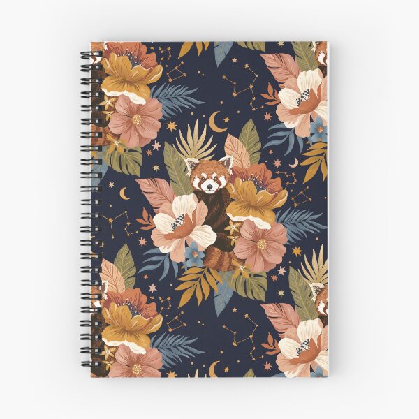 Item preview, Red Panda Floral Night Sky designed and sold by mmartabc.