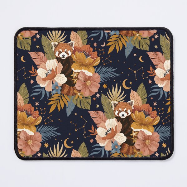 Item preview, Red Panda Floral Night Sky designed and sold by mmartabc.