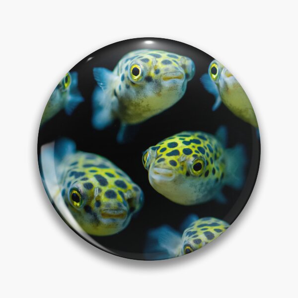 Item preview, Green Spotted Puffer Fish Portrait designed and sold by The Greenhouse Studio.