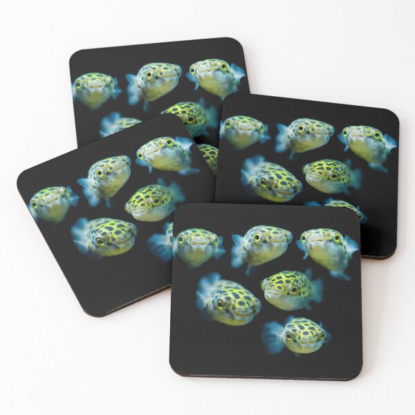 Item preview, Green Spotted Puffer Fish Portrait designed and sold by The Greenhouse Studio.