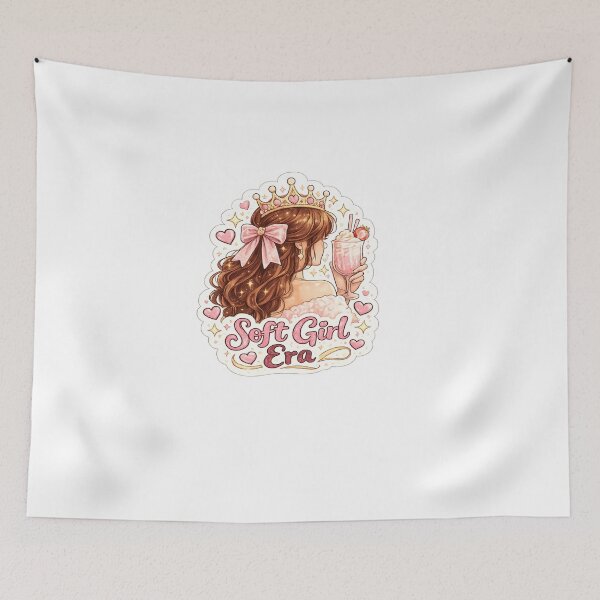 Item preview, Soft Girl Era Pink Princess Aesthetic Sticker designed and sold by Artbysarmina.