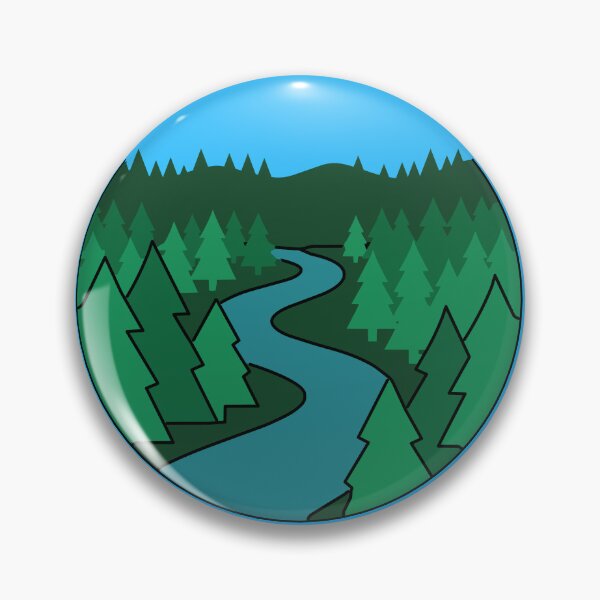 Item preview, Minimalist Forest River Nature Amazon Design designed and sold by BestChoiceService.