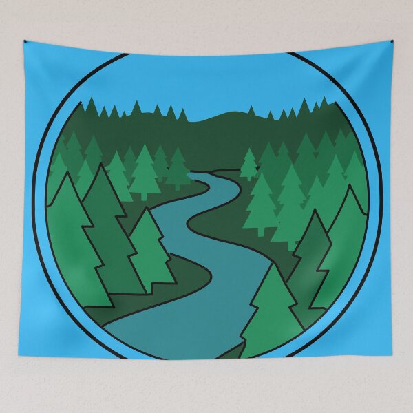 Item preview, Minimalist Forest River Nature Amazon Design designed and sold by BestChoiceService.