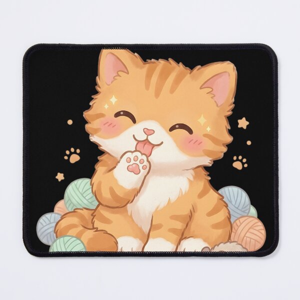Item preview, Adorable Kitten Playing with Yarn and Little Mice designed and sold by RizziesDesign.