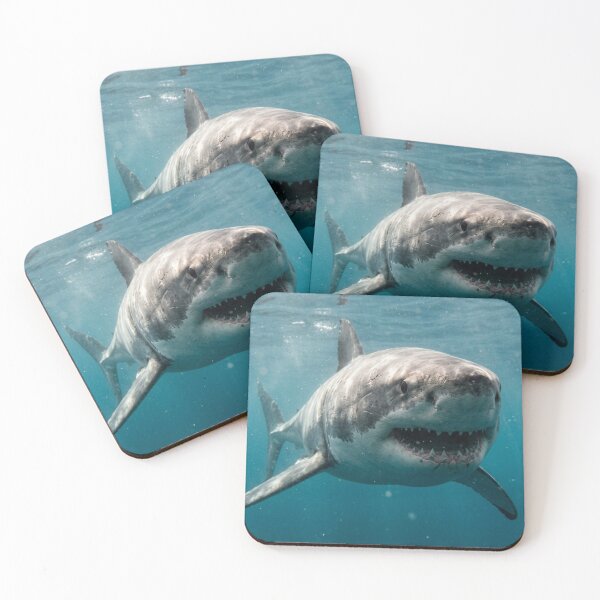 Item preview, Great white shark seen from the front underwater. designed and sold by Malisa345.