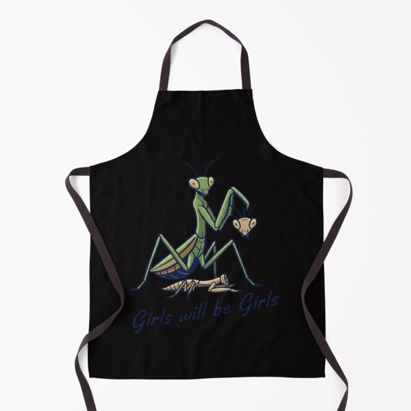 Item preview, Funny Retro Girl Will Be Girls Praying Mantis designed and sold by WeirdlyRare.