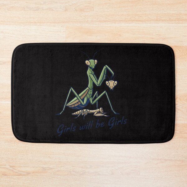 Item preview, Funny Retro Girl Will Be Girls Praying Mantis designed and sold by WeirdlyRare.