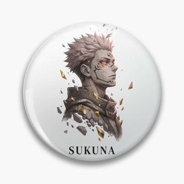 Item preview, Stone Cursed King Anime Portrait – Cracked Gold Aura Dark Fantasy Warrior Art designed and sold by Dyan4.