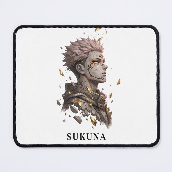 Item preview, Stone Cursed King Anime Portrait – Cracked Gold Aura Dark Fantasy Warrior Art designed and sold by Dyan4.