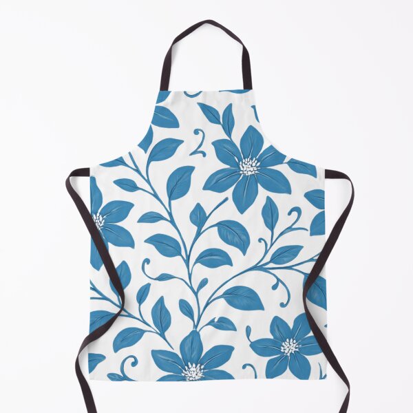 Item preview, Blue Clemantis pattern designed and sold by uunaa.