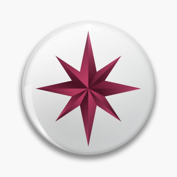 Item preview, 8 Point Star Red – Geometric Minimal Design designed and sold by Rafcreatives.