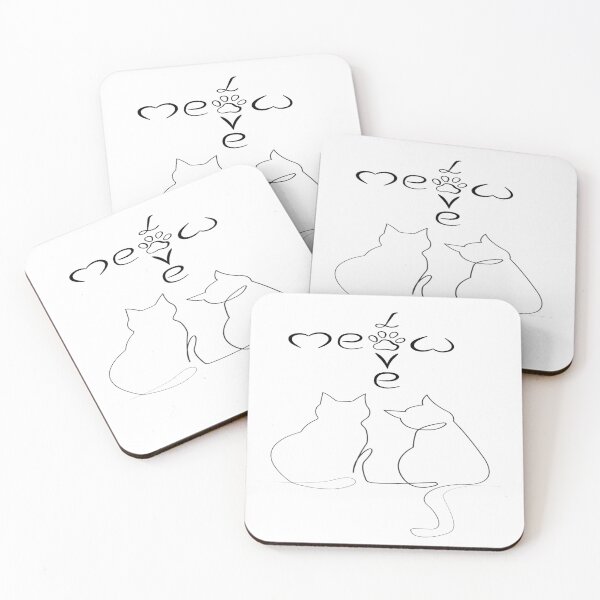 Item preview, I love cats delicate lines designed and sold by twilight aura.