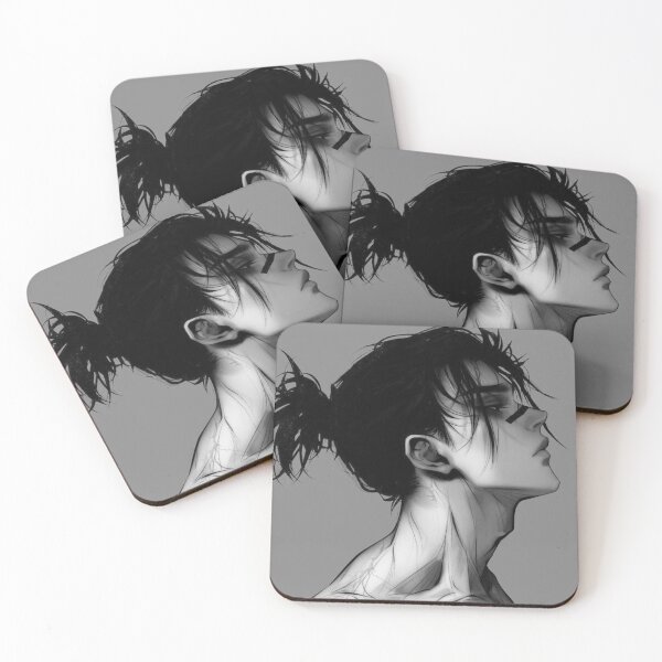 Item preview, Edgy Samurai Spirit - Monochrome Anime Art designed and sold by GunnuDesigns.